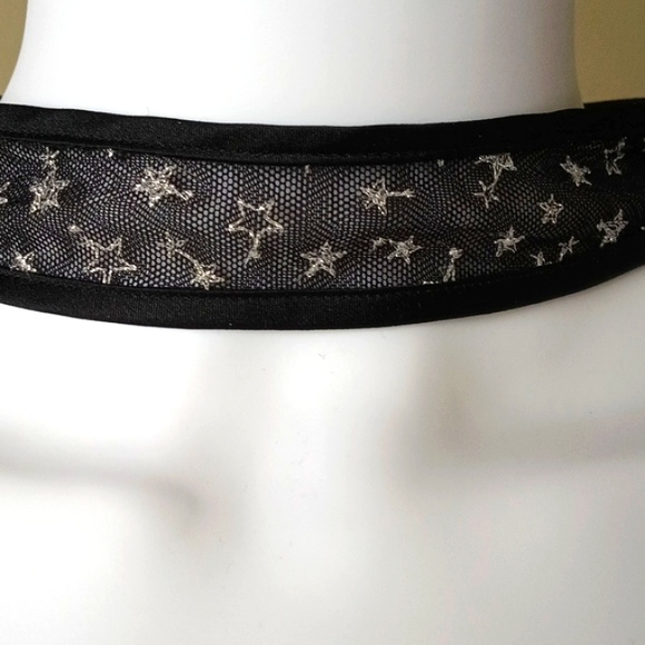 Victoria's Secret Beautiful Style Black &Silver Star Lace Women's Top Bra Size L - Picture 5 of 14